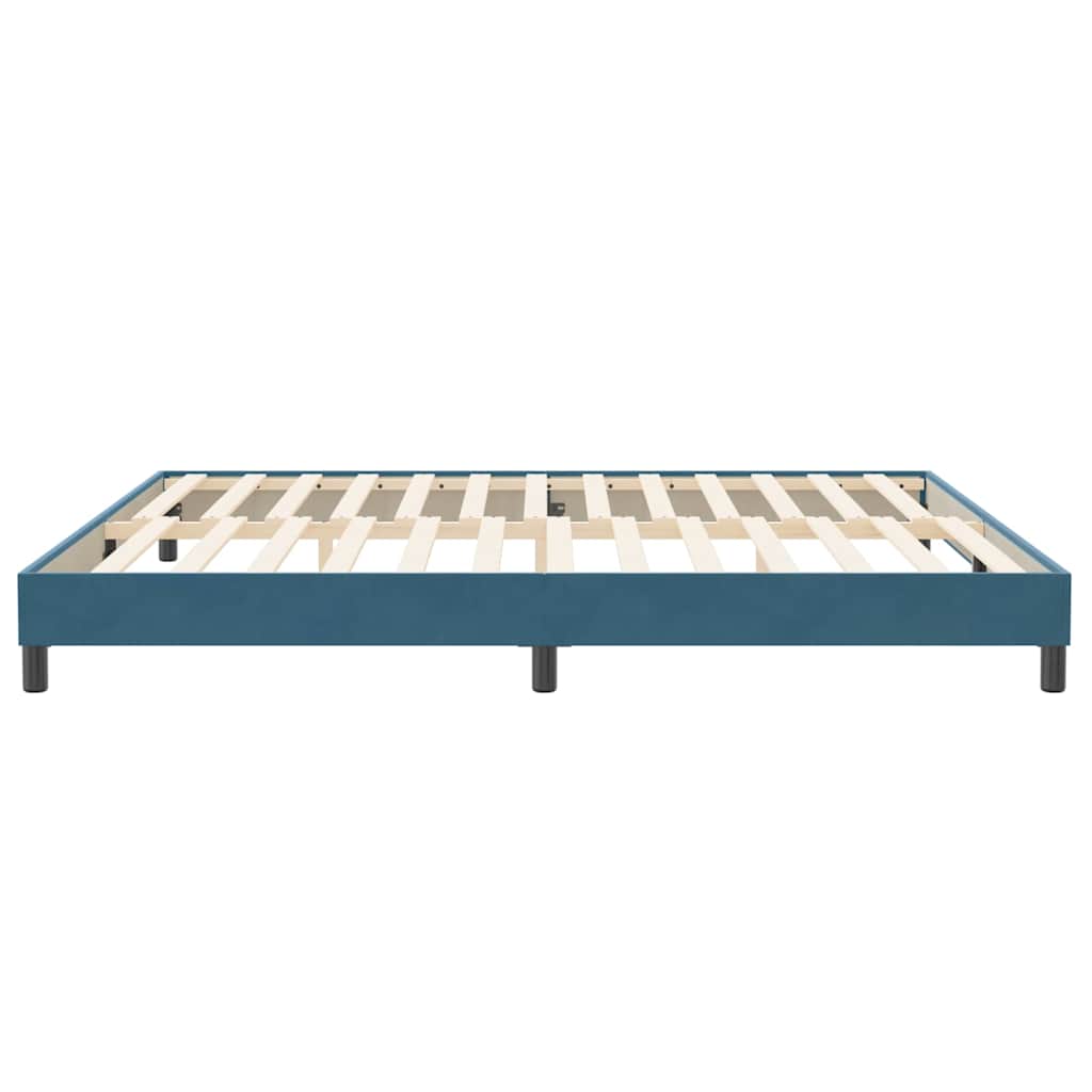 Bedframe zonder matras 200x210 cm fluweel donkerblauw