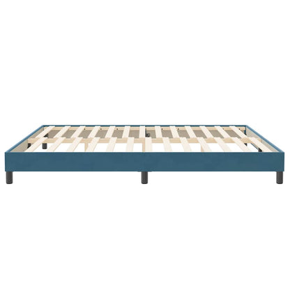 Bedframe zonder matras 200x210 cm fluweel donkerblauw