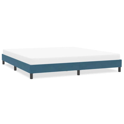 Bedframe zonder matras 200x210 cm fluweel donkerblauw