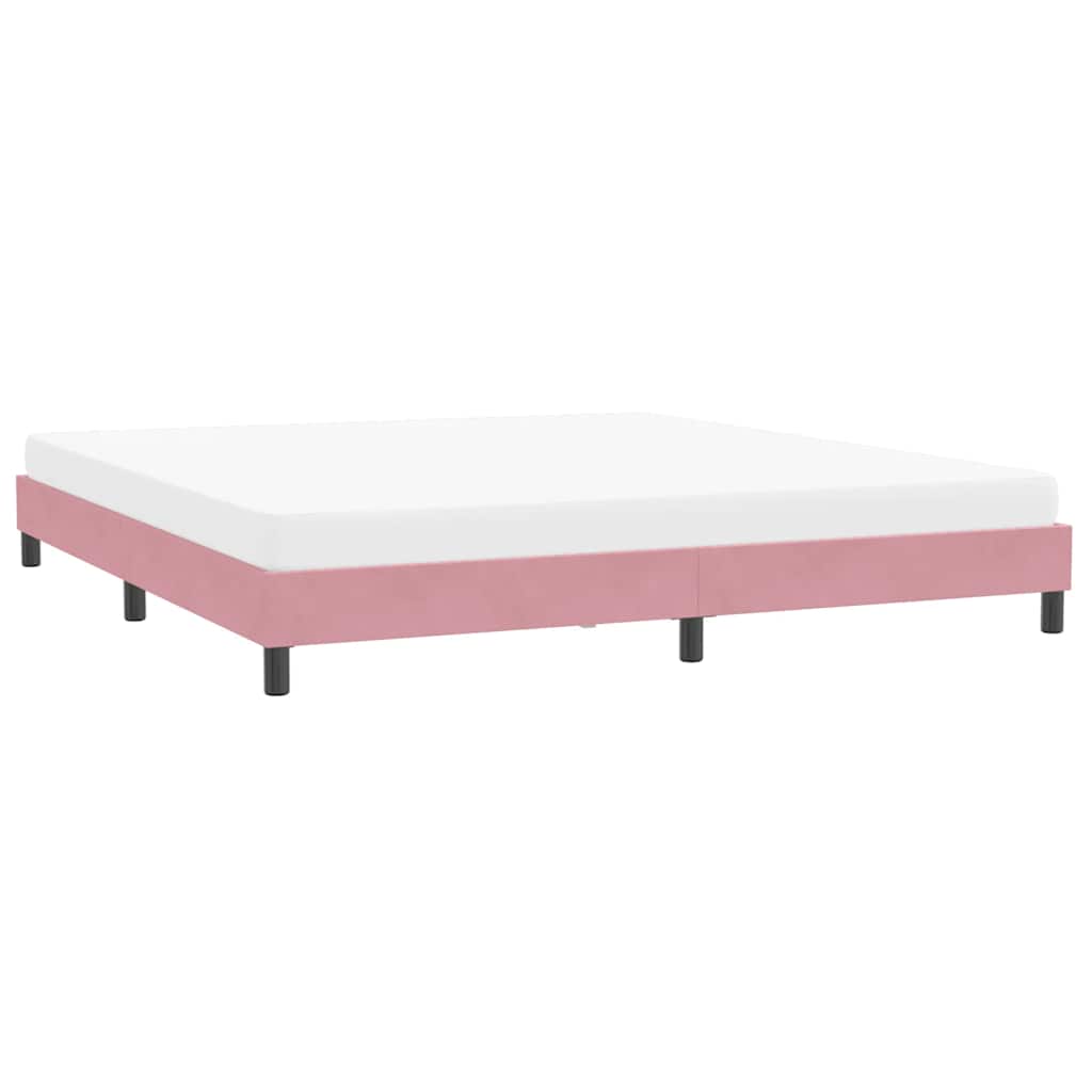 Bedframe zonder matras 200x210 cm fluweel roze