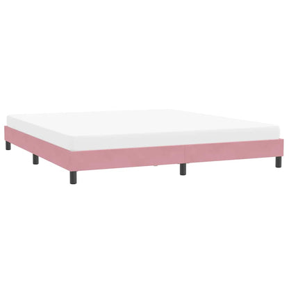 Bedframe zonder matras 200x210 cm fluweel roze