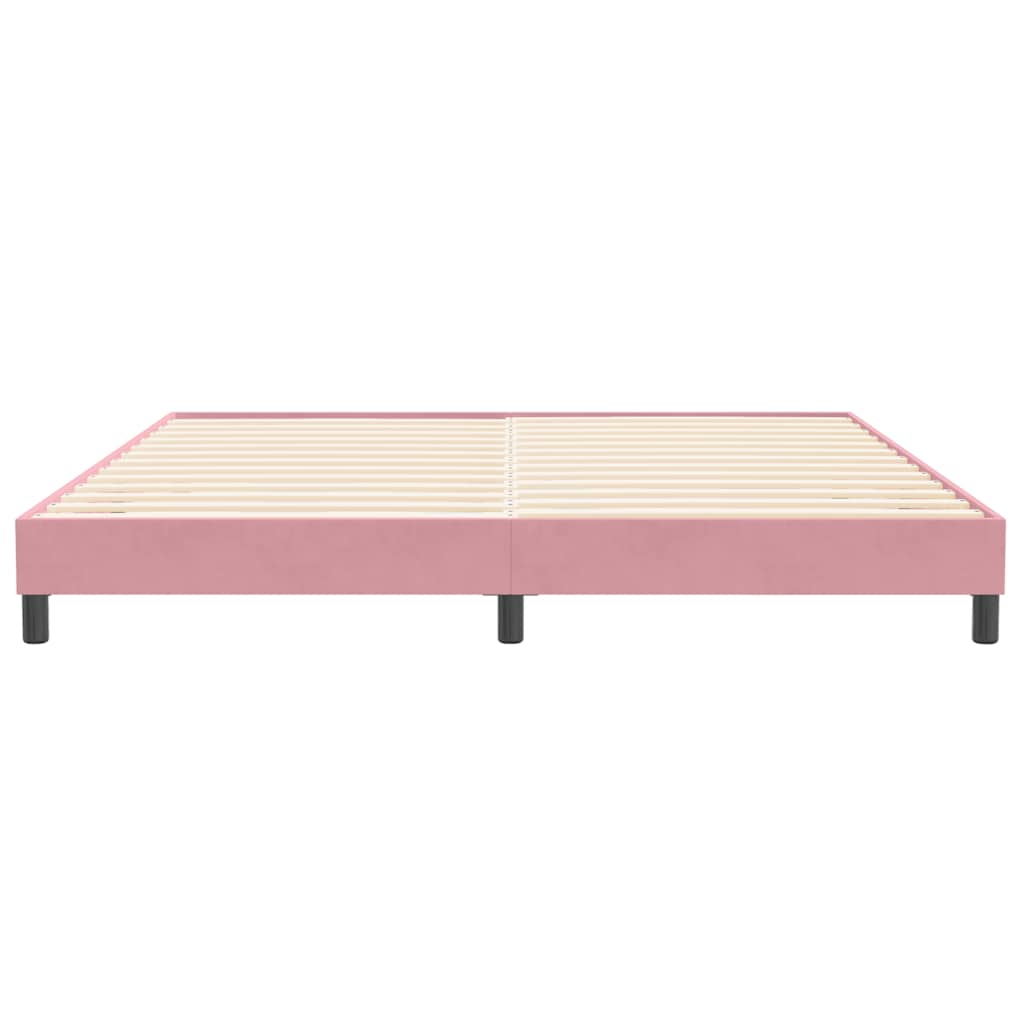 Bedframe zonder matras 200x210 cm fluweel roze