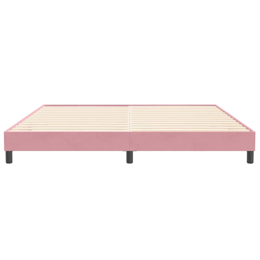 Bedframe zonder matras 200x210 cm fluweel roze
