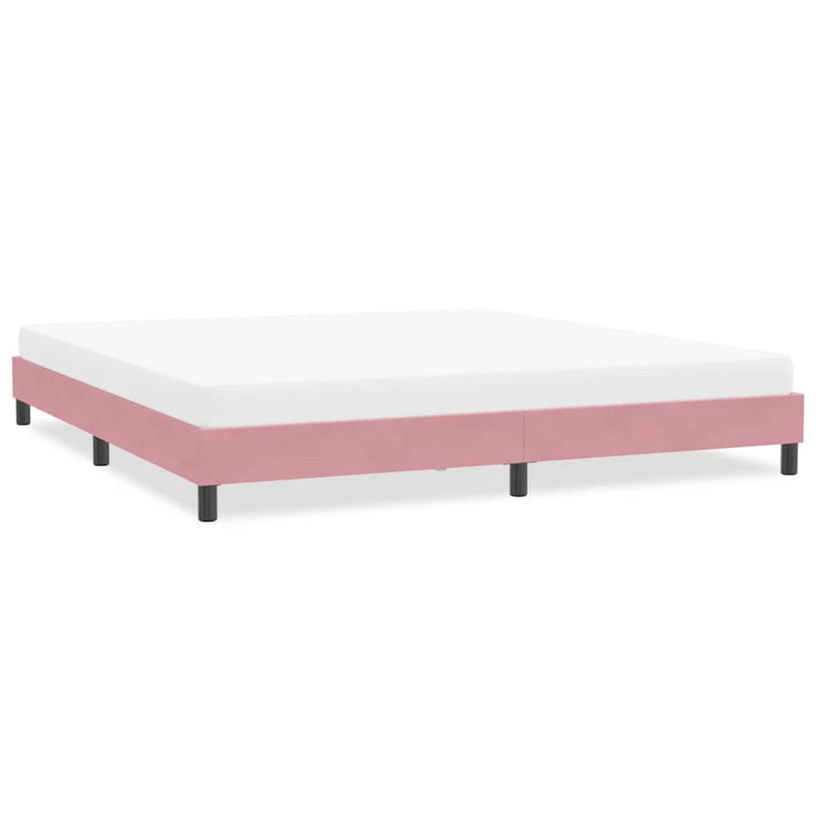 Bedframe zonder matras 200x210 cm fluweel roze