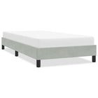 Bedframe 80x220 cm fluweel lichtgrijs