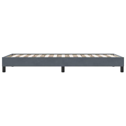Bedframe zonder matras 80x220 cm fluweel donkergrijs