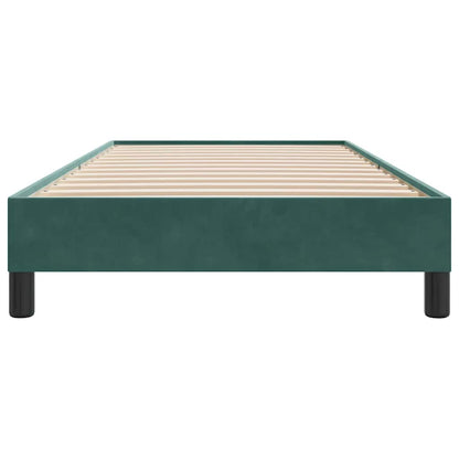 Bedframe zonder matras 80x220 cm fluweel donkergroen