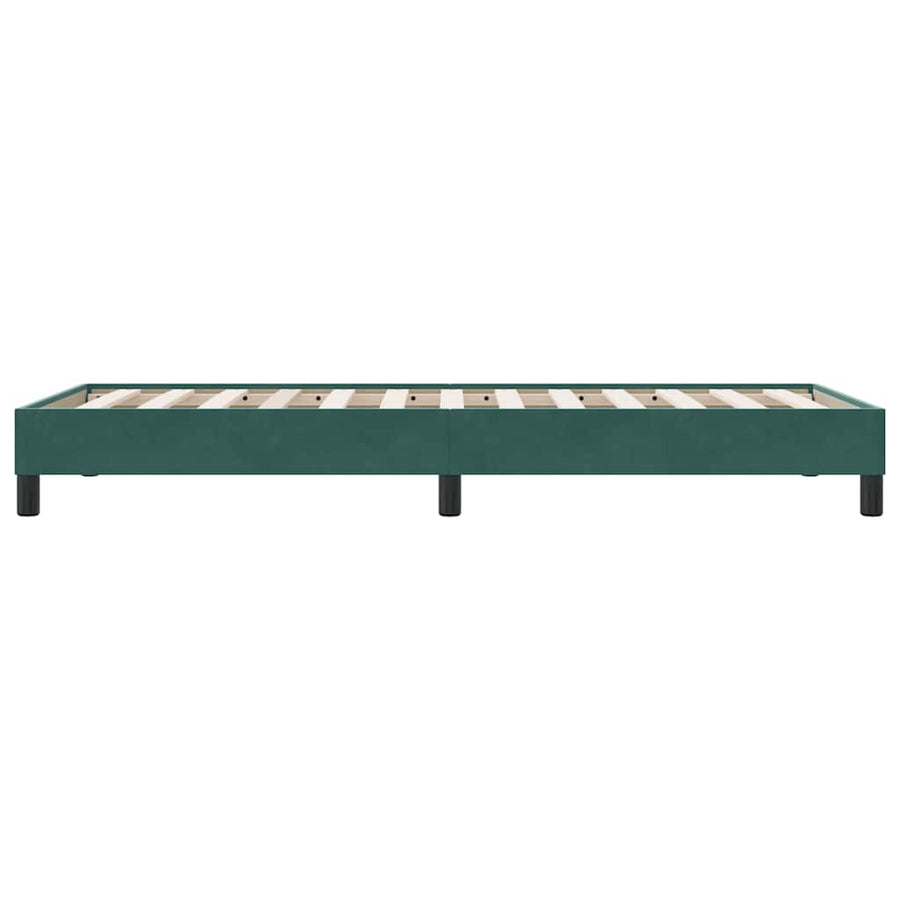 Bedframe zonder matras 80x220 cm fluweel donkergroen