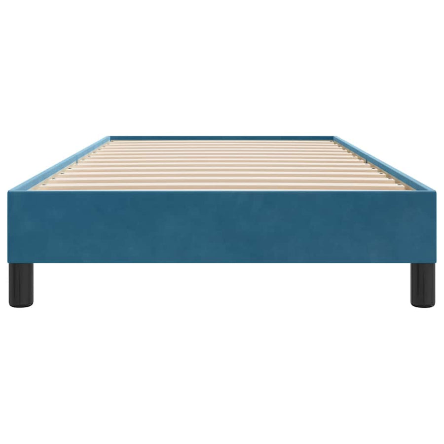 Bedframe zonder matras 80x220 cm fluweel donkerblauw