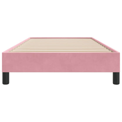 Bedframe zonder matras 80x220 cm fluweel roze