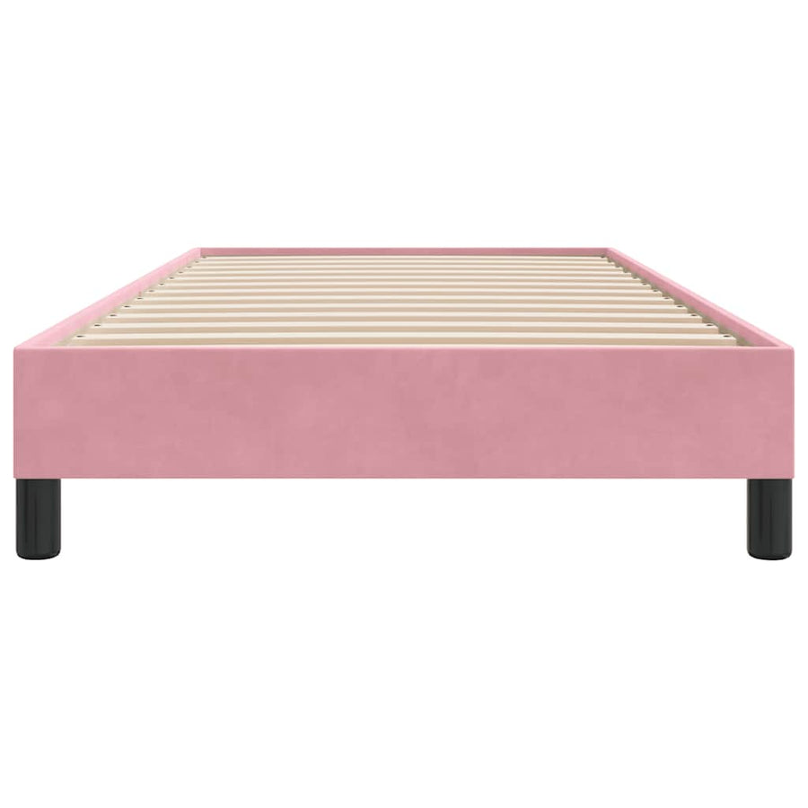 Bedframe zonder matras 80x220 cm fluweel roze