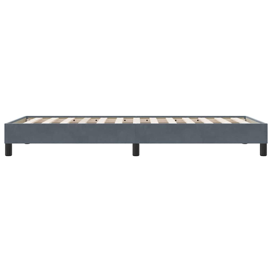 Bedframe zonder matras 90x220 cm fluweel donkergrijs