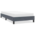 Bedframe 90x220 cm fluweel donkergrijs
