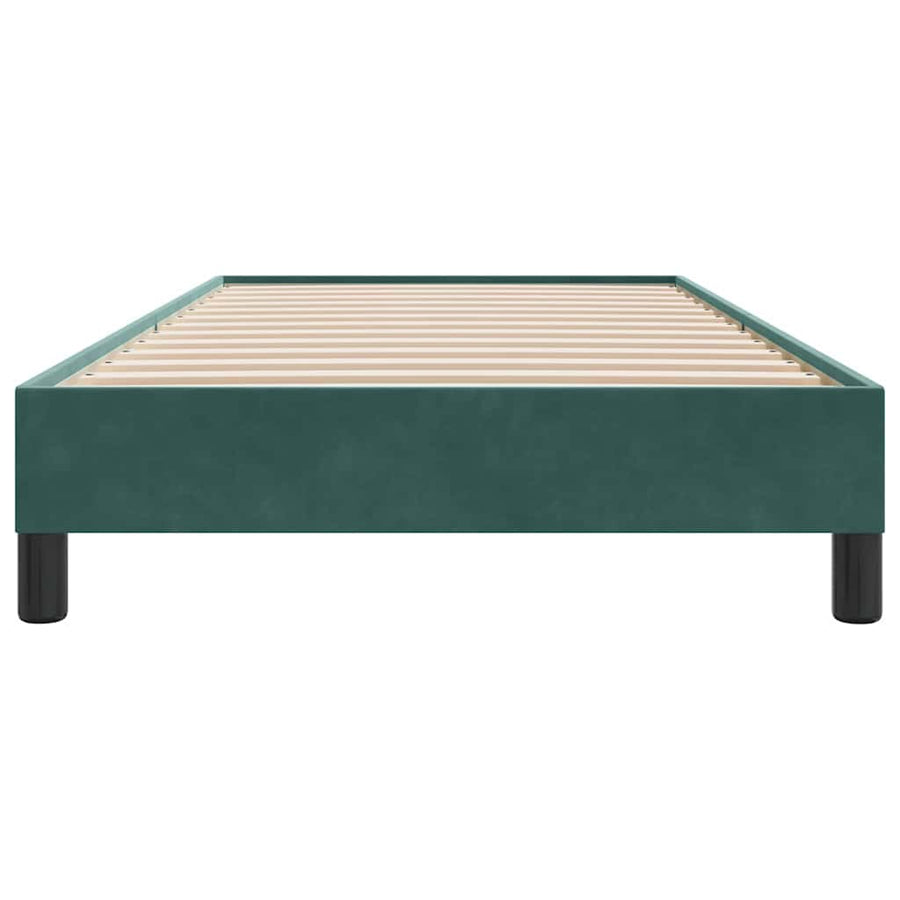 Bedframe zonder matras 90x220 cm fluweel donkergroen