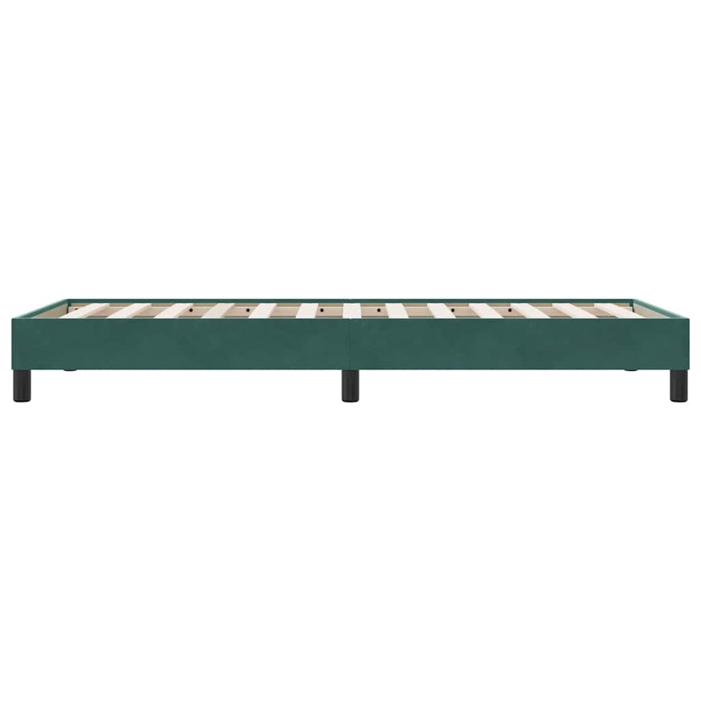 Bedframe zonder matras 90x220 cm fluweel donkergroen