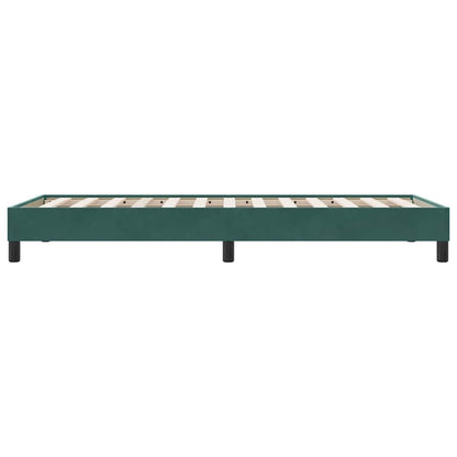 Bedframe zonder matras 90x220 cm fluweel donkergroen