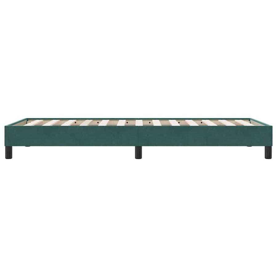 Bedframe zonder matras 90x220 cm fluweel donkergroen