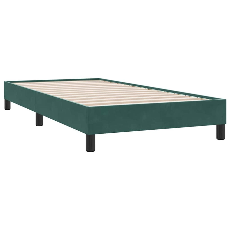 Bedframe zonder matras 90x220 cm fluweel donkergroen