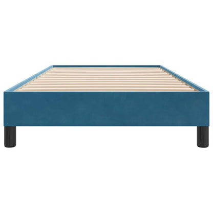 Bedframe zonder matras 90x220 cm fluweel donkerblauw
