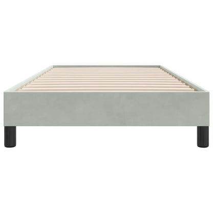 Bedframe zonder matras 100x220 cm fluweel lichtgrijs