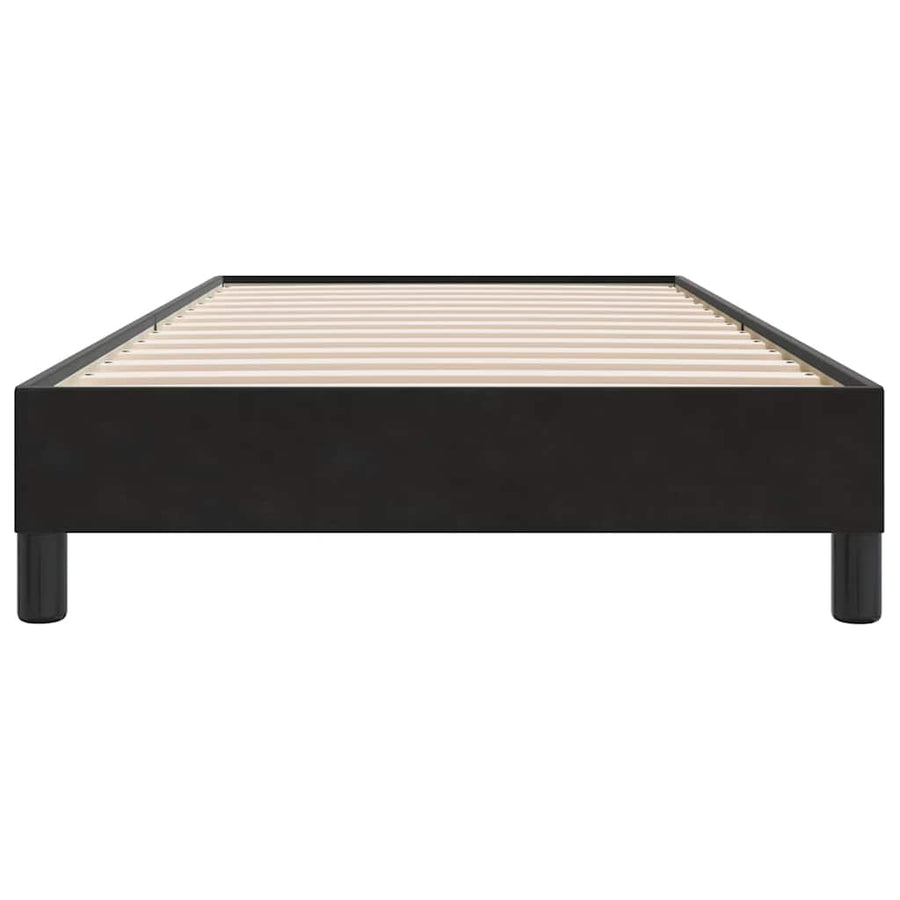 Bedframe zonder matras 100x220 cm fluweel zwart