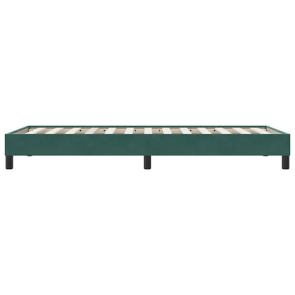 Bedframe zonder matras 100x220 cm fluweel donkergroen