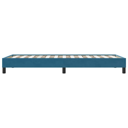 Bedframe zonder matras 100x220 cm fluweel donkerblauw