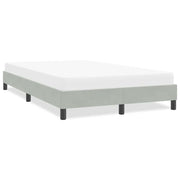Bedframe 120x220 cm lichtgrijs fluweel