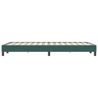 Bedframe zonder matras 120x220 cm fluweel donkergroen