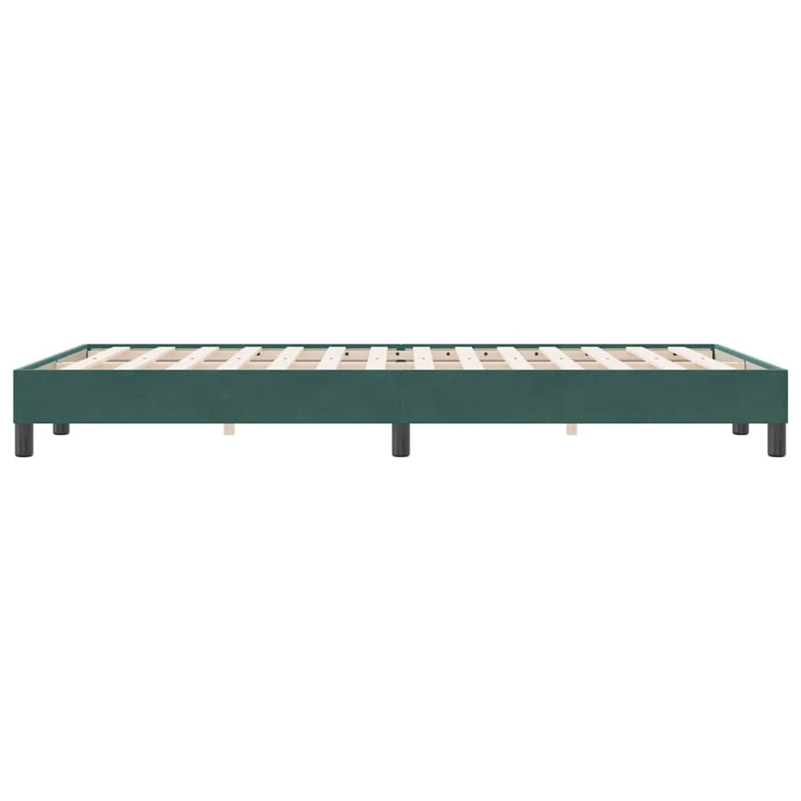 Bedframe zonder matras 120x220 cm fluweel donkergroen