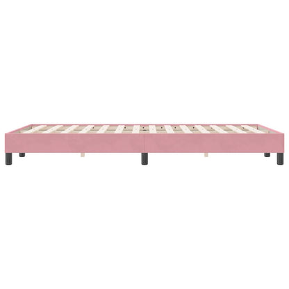 Bedframe zonder matras 120x220 cm fluweel roze