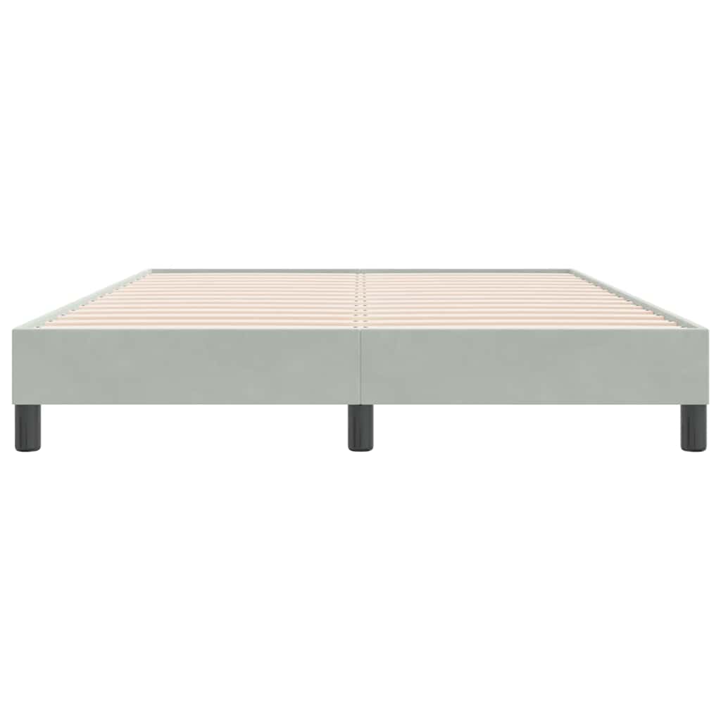 Bedframe zonder matras 140x220 cm fluweel lichtgrijs