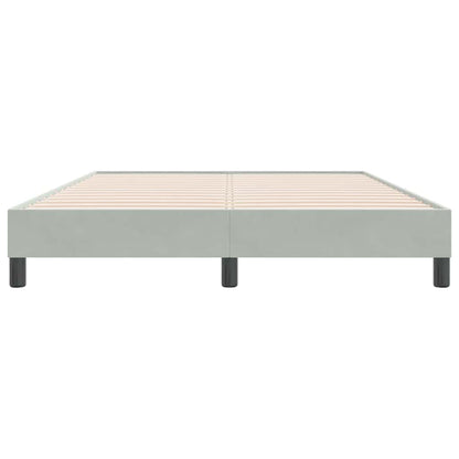 Bedframe zonder matras 140x220 cm fluweel lichtgrijs