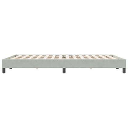 Bedframe zonder matras 140x220 cm fluweel lichtgrijs