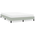 Bedframe 140x220 cm fluweel lichtgrijs