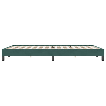 Bedframe zonder matras 140x220 cm fluweel donkergroen