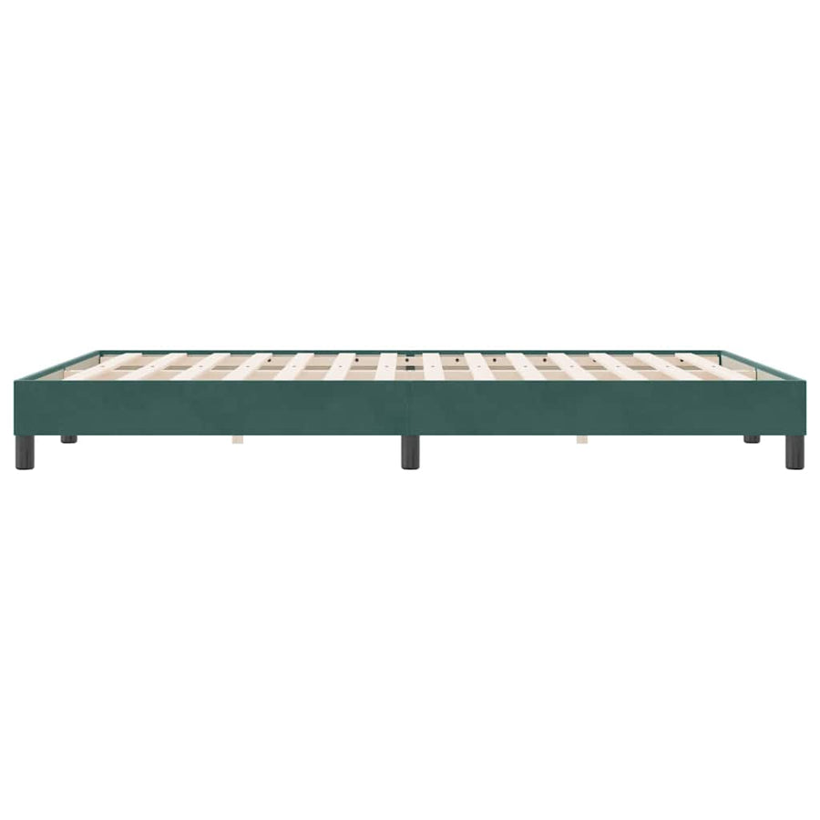 Bedframe zonder matras 140x220 cm fluweel donkergroen