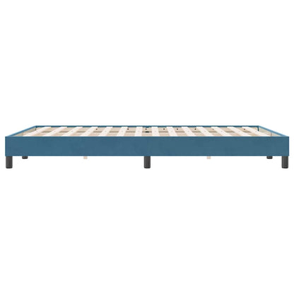 Bedframe zonder matras 140x220 cm fluweel donkerblauw