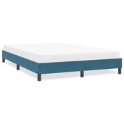 Bedframe 140x220 cm fluweel donkerblauw