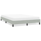 Bedframe 160x220 cm fluweel lichtgrijs