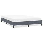 Bed frame without mattress 160x220 cm velvet dark grey