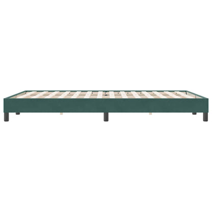 Bedframe zonder matras 160x220 cm fluweel donkergroen
