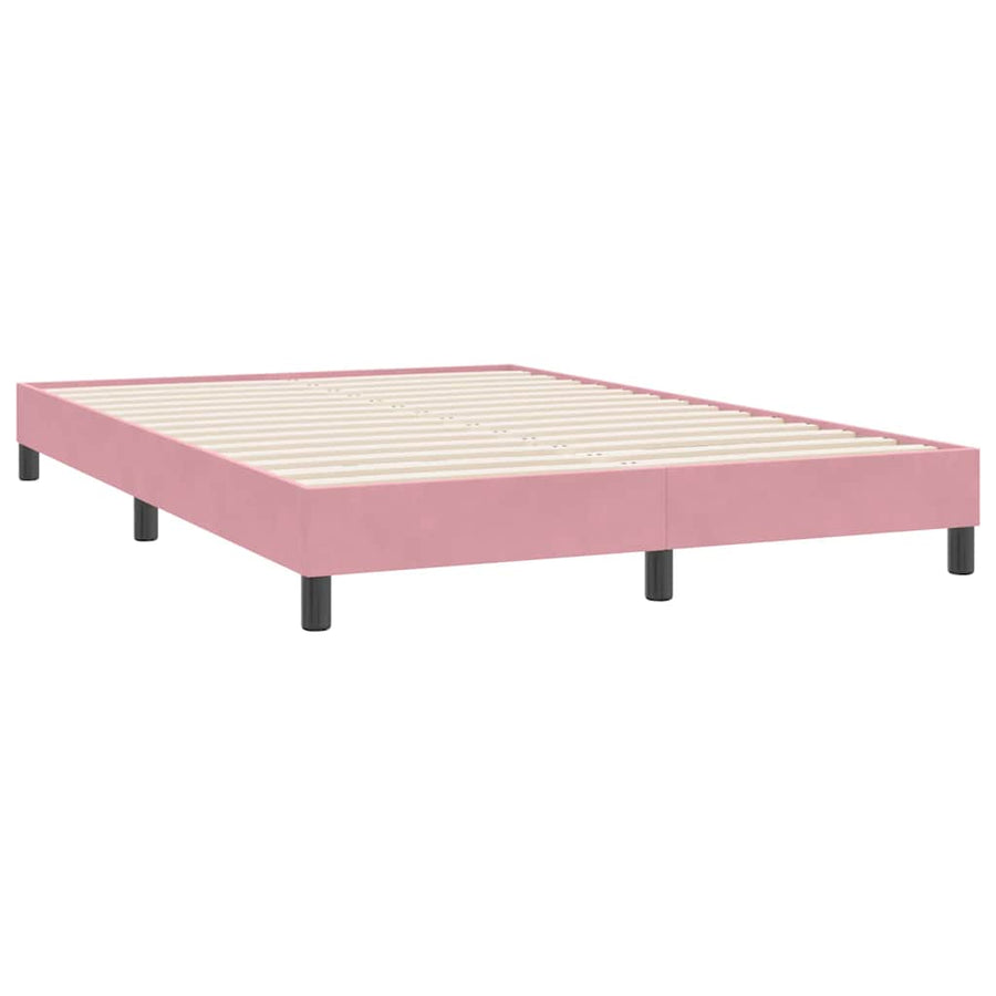 Bedframe zonder matras 160x220 cm fluweel roze