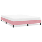 Bedframe 160x220 cm fluweel roze