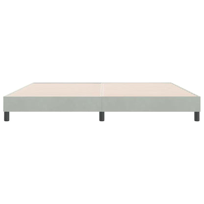 Bedframe zonder matras 180x220 cm fluweel lichtgrijs