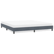 Bed frame without mattress 180x220 cm velvet dark grey