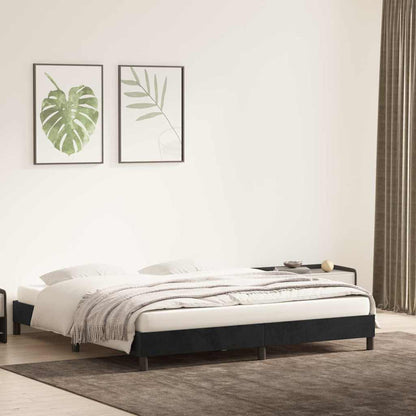Bedframe zonder matras 180x220 cm fluweel zwart