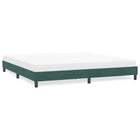 Bed frame without mattress 180x220 cm velvet dark green