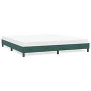Bed frame without mattress 180x220 cm velvet dark green