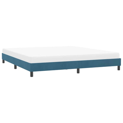 Bedframe zonder matras 180x220 cm fluweel donkerblauw